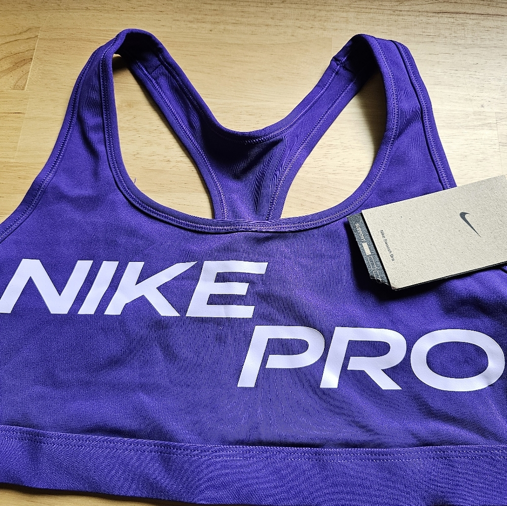 Nike Pro Purple Sports Bra